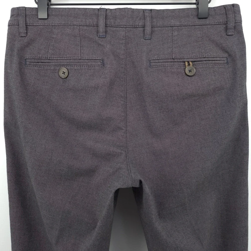 Ted Baker Mens Chinos Trousers 32R Charcoal Grey Slim Fit Smart Casual Pants